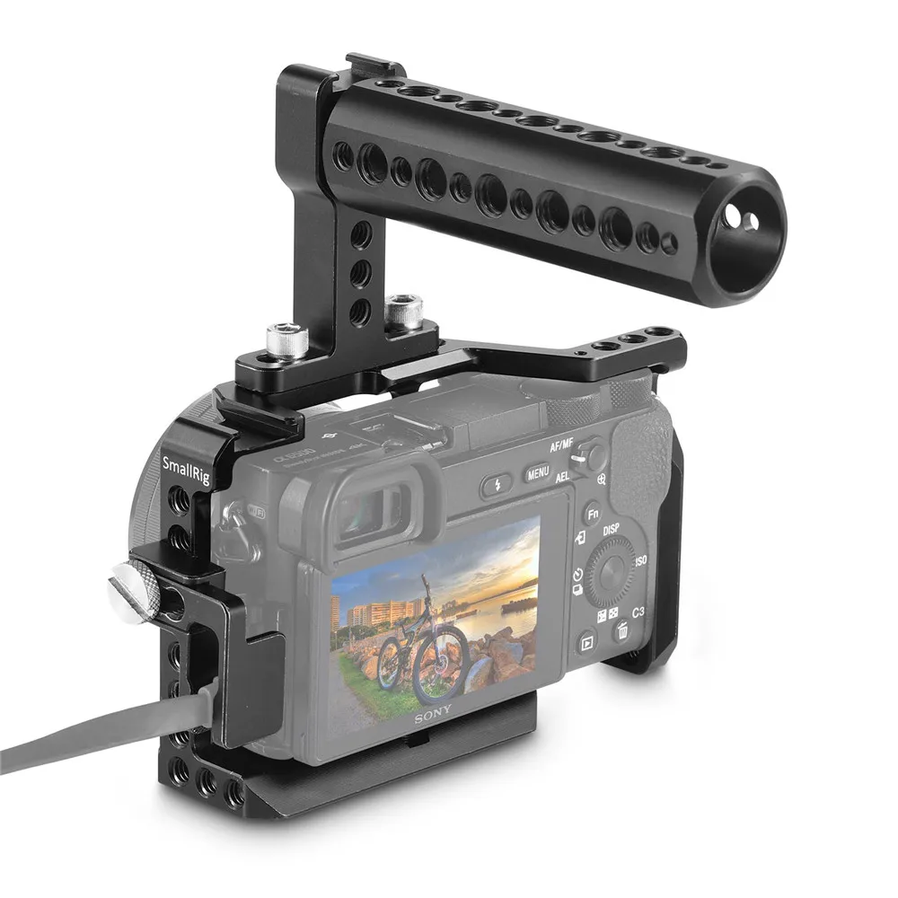 SmallRig Защитная клетка для камеры a6500 с верхней ручкой + зажим HDMI кабеля Sony A6500/A6300 Dslr