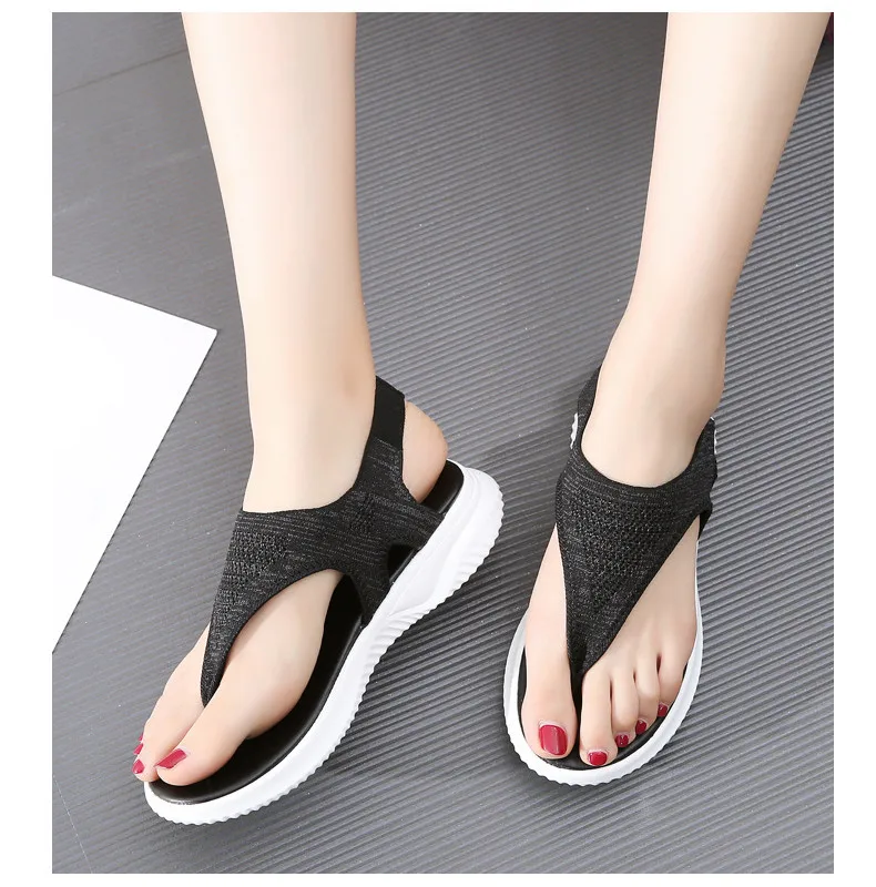 LL 9520-2019 Breathable Flyknit Women Sandals Summer Woman Shoes-8