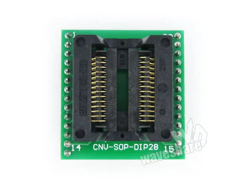 SOP28 к DIP28 (A) IC тестовый разъем программирующий адаптер для SO28 SOIC28 Бесплатная