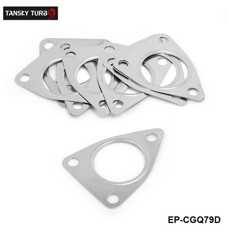TANSKY - 10PCS/LOT  For Toyota CT16 CT16V GT1749V Series  Turbo Turbocharge 3 Bolt Downpipe GASKET 2" Stainless Steel EP-CGQ79D