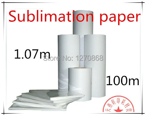 42Sublimation heat transfer paper roll 100m - AliExpress