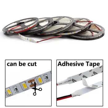 

5730 12 V LED Strip Neon Light Flexible Ribbon 60Led/m Tape Led Strips Light 12V Waterproof TV Backlight For Garden Home Decor