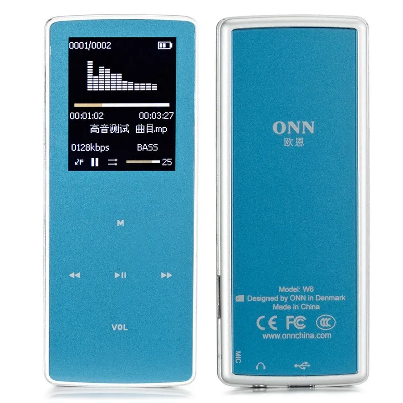 New professional ONN W6 Bluetooth MP3 Player 8GB 1.8 Inch Screen 60h Sports high quality lossless Recorder mp3 music Player bluetooth-music-player : image New professional ONN W6 Bluetooth MP3 Player 8GB 1.8 Inch Screen 60h Sports high quality lossless Recorder mp3 music Player bluetooth-music-player