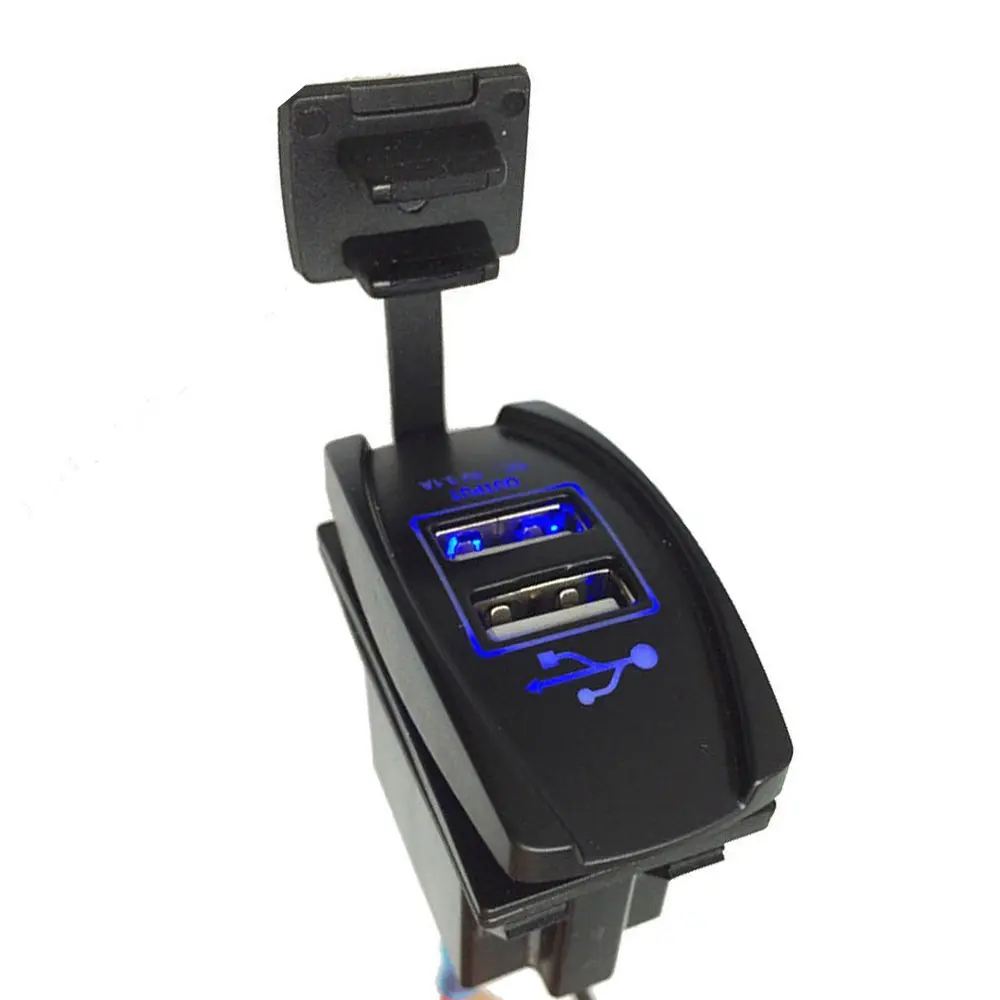 Автомобильное зарядное устройство с двумя USB портами Carling ARB клавишный