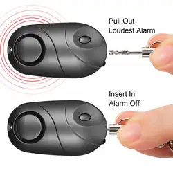 Porte clés alarme de sécurité, alarme personnelle, son sûr, auto défense d'urgence, lampe de poche pour femmes, filles, enfants âgés Explorer, 10 pièces 