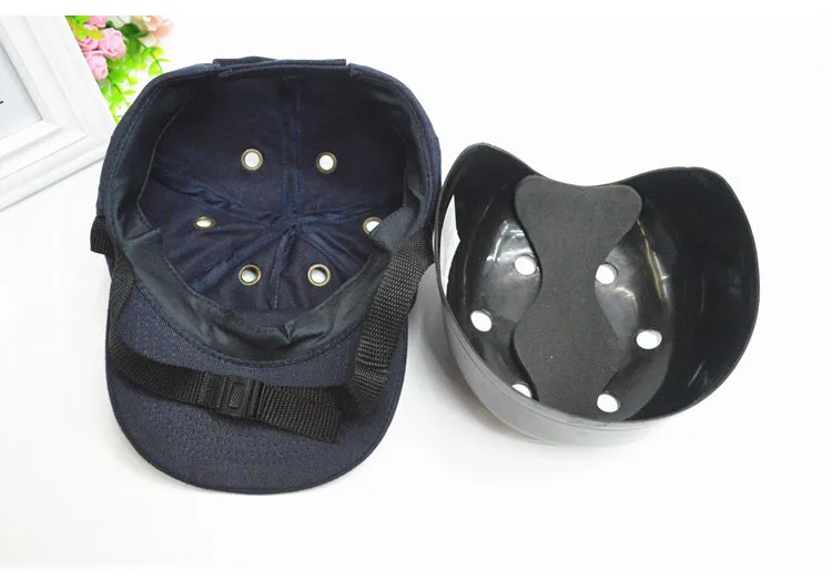 CCGK Bump Cap Work Safety Helmet ABS Inner shell Baseball Hat Style Protective Hard Hat For Workwear Head Protection Top 6 Holes (11)