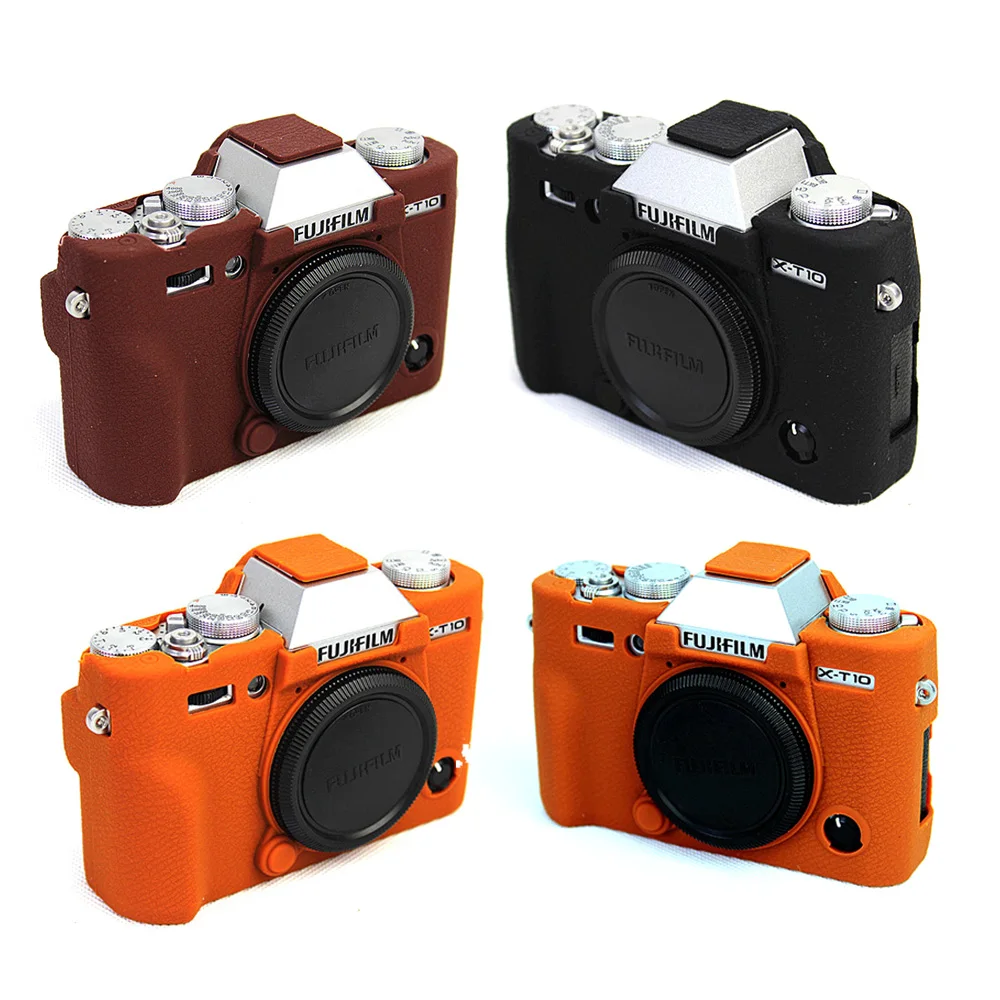 

New Hot Silicone Case Camera Sorf Bag For Fujifilm Fuji XT10 X-T10 Camera Bag Rubber Body Protective Cover 3 Colors