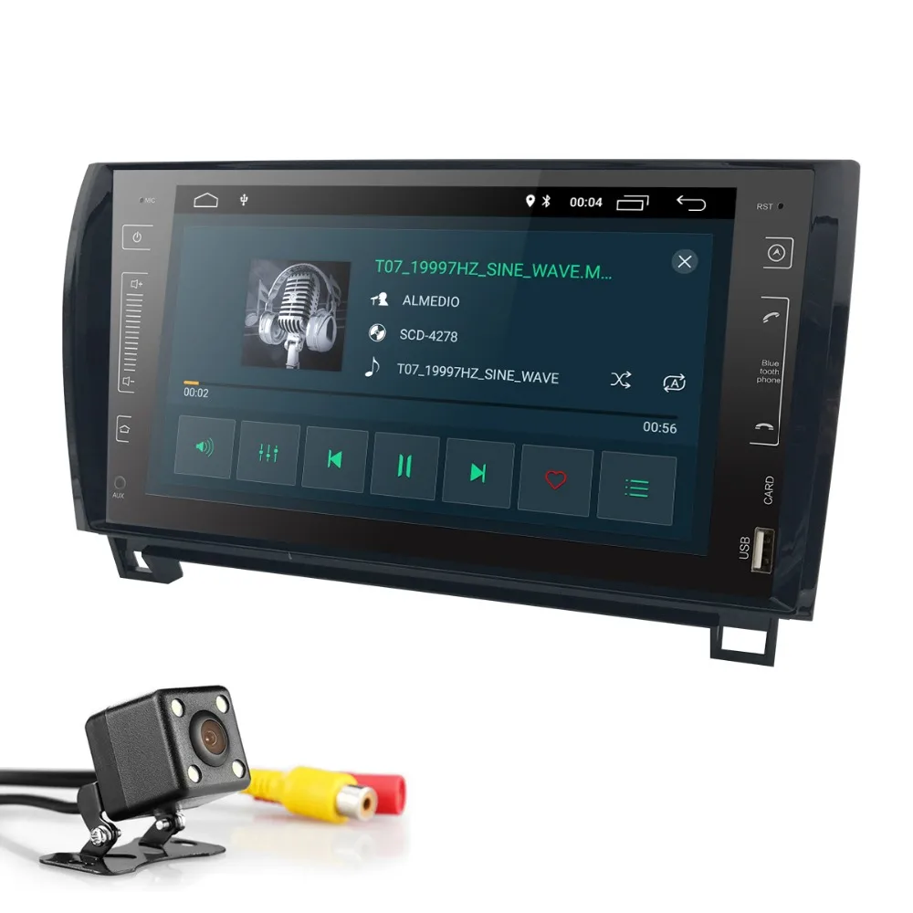 Best 2 Din Android 8.1 Car Stereo Radio For Toyota Sequoia Tundra 9" GPS Navigation WiFi 4G Bluetooth TV TPMS No-DVD Player 3