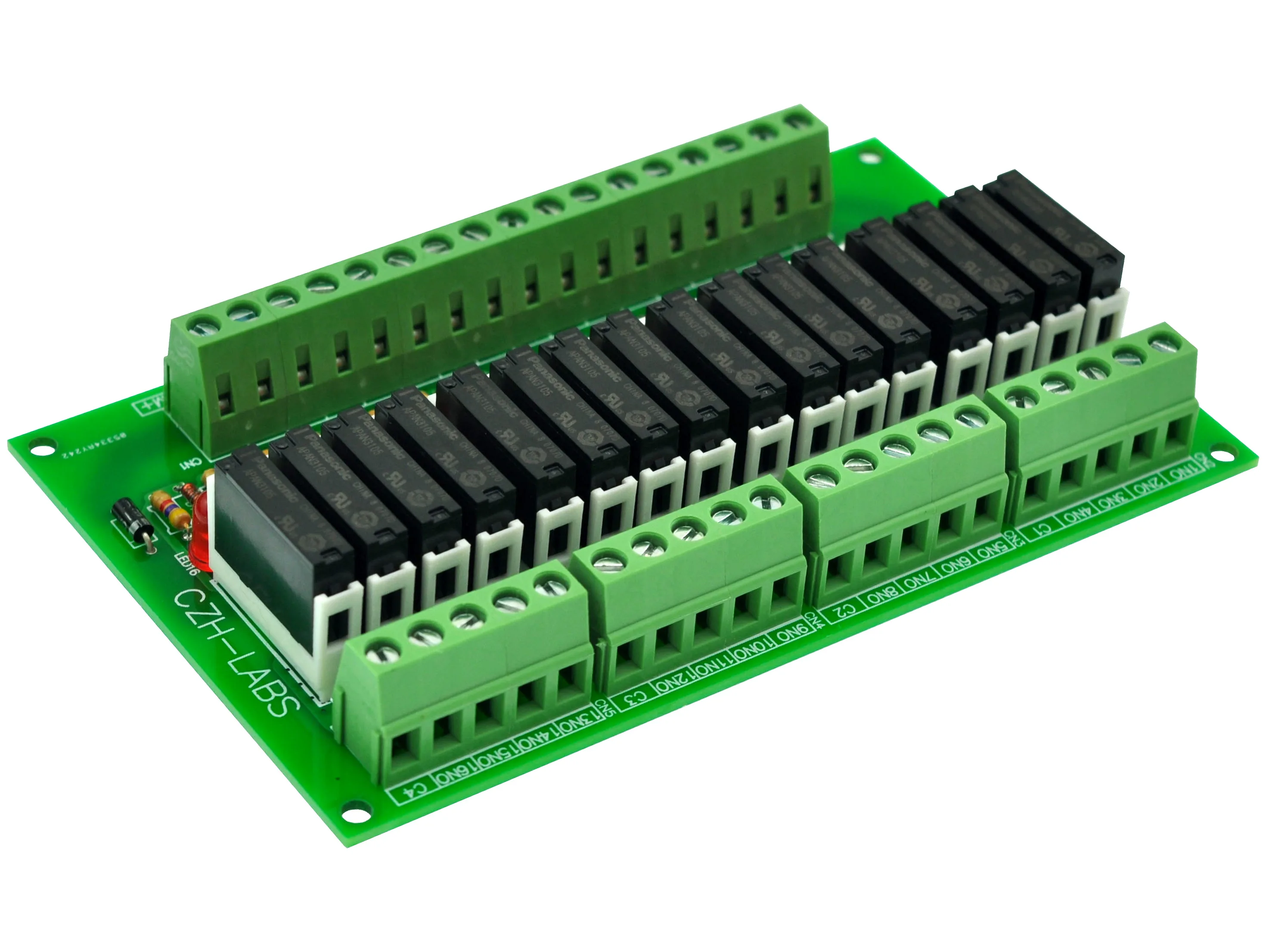 Тонкая панель крепления DC5V раковина/NPN 16 SPST NO 5A модуль реле питания APAN3105|module