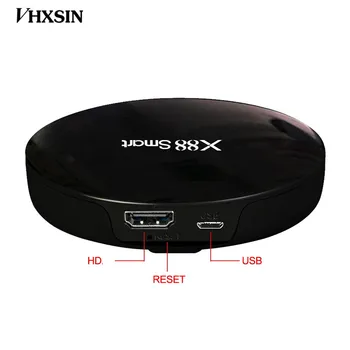 

VHXSIN 20 PCS/LOT X88 RK3328 2019 4GB RAM 32GB 4K 1080P Smart Google Android 9.0 Remote control