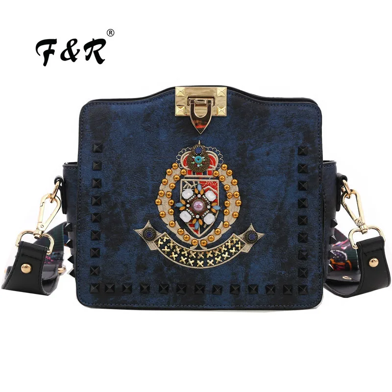 

Brand Rivets Shoulder Bag Ladies Fashion Crossbody Bag For Women Messenger Bags Small Luxury Handbags Casual luis vuiton gg bag