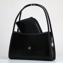 Две сумки, простая женская сумка через плечо, Элегантная модная женская сумка \ сумки, кожаная женская сумка-тоут, женская брендовая сумка~ 18B77