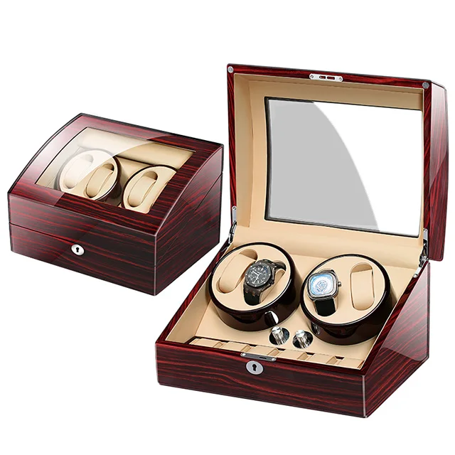 

Luxury 4+6 Watch Winder for automatic watches New Version Wooden Watch Accessories Box Watches Storage