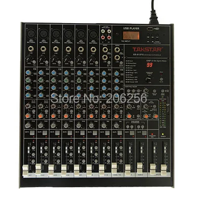 New Takstar xr-612fx for Mixer Console 6 XLR and TRS balanced inputs stereo input interface XR-612FX MIXER USB | Электроника