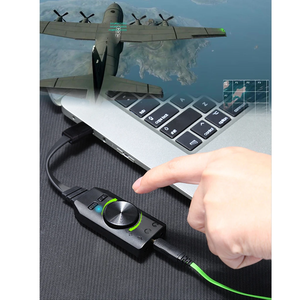 MagiDeal 7.1CH USB External Sound Card Mic Audio Card USB to 3.5mm Earphone Headphone
