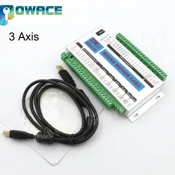 

3 Axis XHC MK3 CNC Mach3 USB Motion Control Card Breakout Board 2000 KHz (2MHz) Support Windows 7, 10(32-bits)