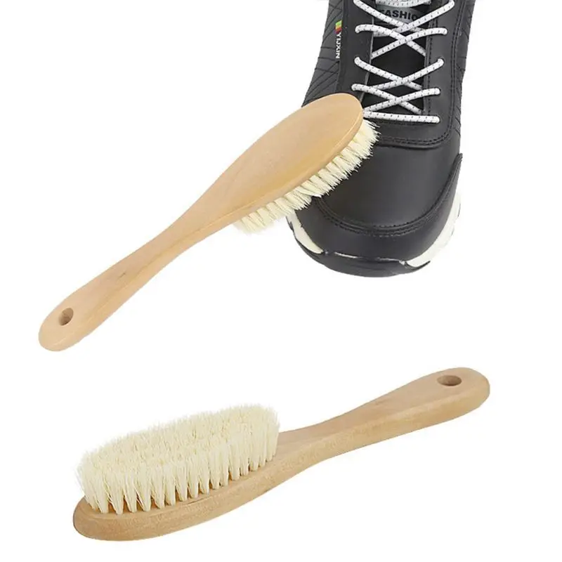

Cleaning Brush Shoes Soft Bristle Wooden Handle Cleaner Sneaker Multi Functional Polish Wash Tools Shoe Care Accessories