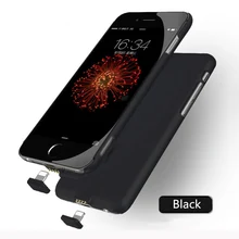 Ультра тонкая батарея Телефон чехол для iPhone 6 s задняя крышка зарядка Внешняя батарея зарядное устройство Чехлы для iPhone 6 7 8 Plus