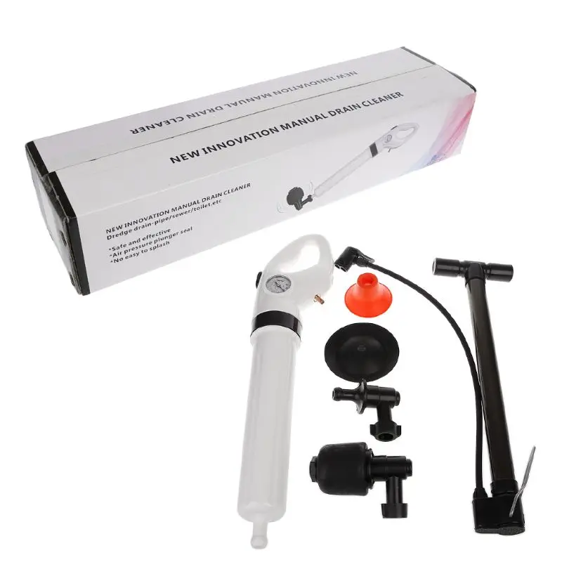 Günstig Hochdruck Freies porto Pumpe Reiniger Dredge Toilette Kolben Air Drain Blaster Waschbecken Rohr Verstopfte Entferner Bad Rohr Badewanne