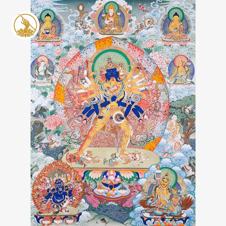 

Auspicious thangka regong art inheritance master hua Dan to make hand - - lg just - 1512147