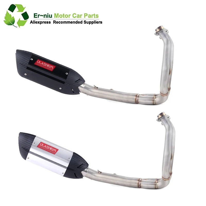 

Full system Slip On For kawasaki ER6N ER6F Ninja650R 2012-2016 Motorcycle Exhaust Muffler Escape Modifed Mid Link Middle pipe