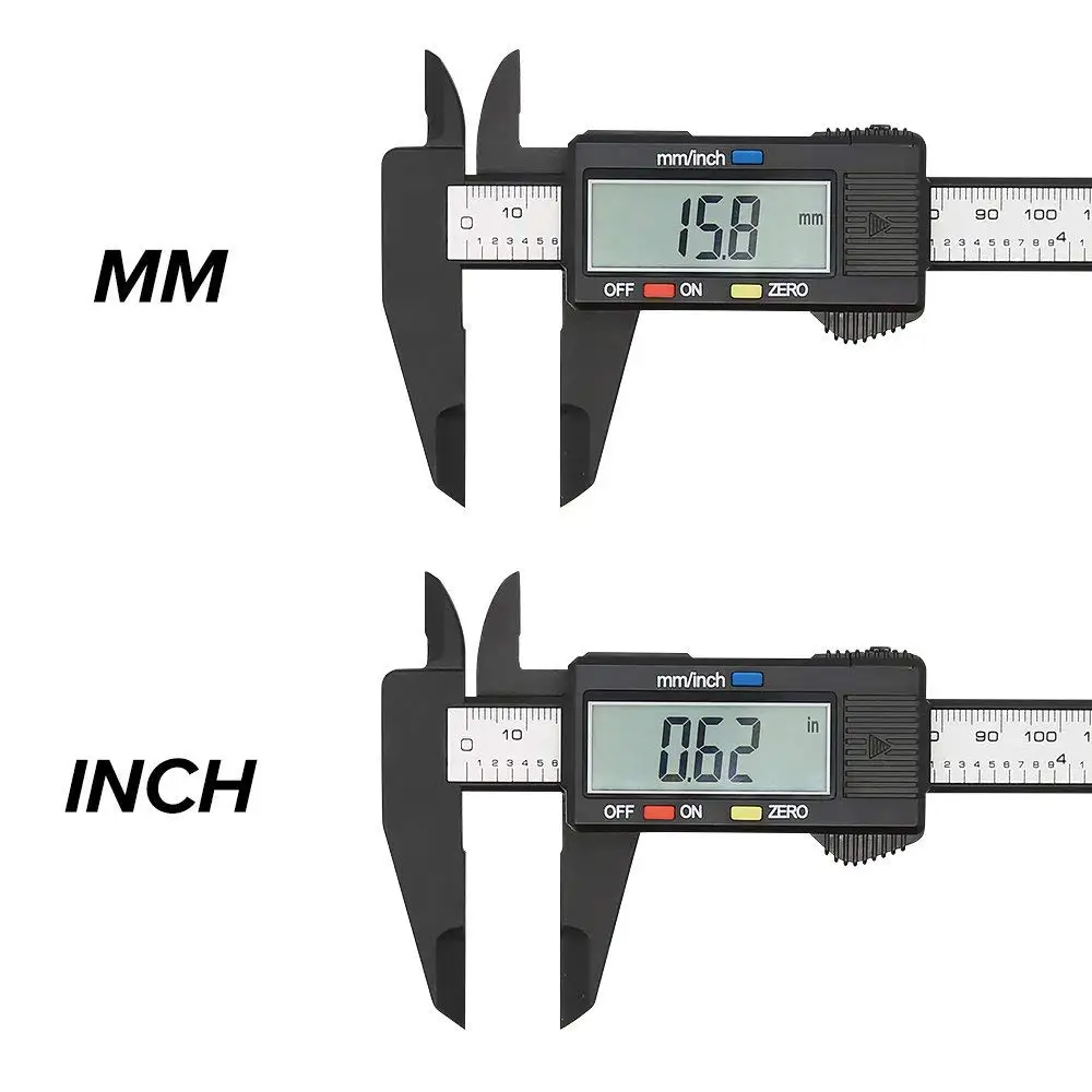 Digital Caliper 6 inch Electronic Vernier Caliper 100mm Calliper Micrometer Digital Ruler Measuring Tool 150mm 0.1mm