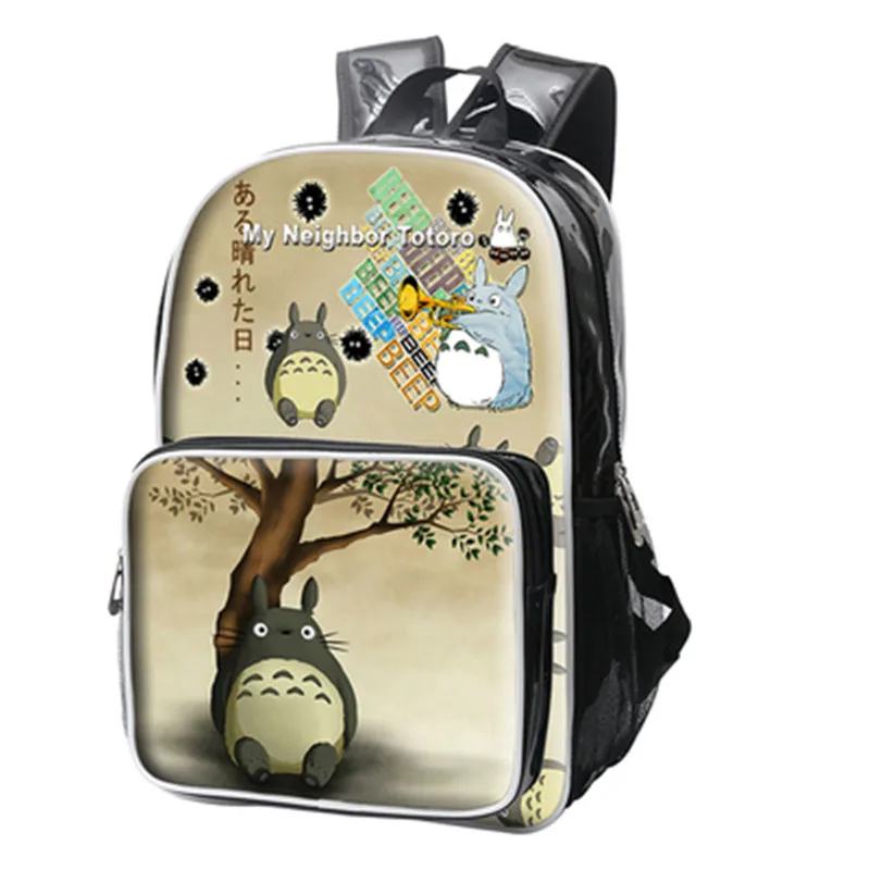 Cartoon My Neighbor Totoro PU batohy Cute Ramena Tašky Schoolbag 41cm * 29cm * 11cm Doprava zdarma