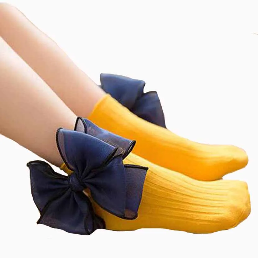 

Baby Socks Summer Cotton 1-8 Years Tube Socks Princess Socks Girls Baby Bow Children Socks