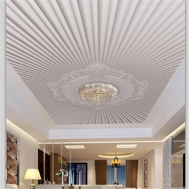 

beibehang Custom wallpaper 3d modern simple European embossed pattern ceiling roof fresco 3d wallpaper papel de parede wallpaper