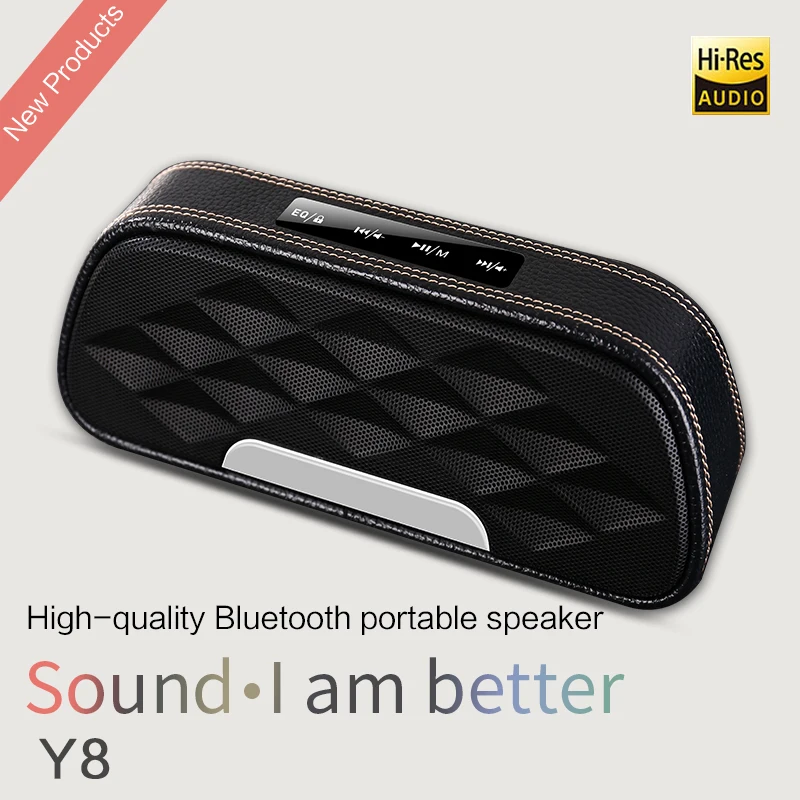 

EKOMU New Waterproof Outdoor HiFi Column Bluetooth Speaker 5.0 Bluetooth Speaker subwoofer 6w 2000mAh Speaker HD Stereo Sound
