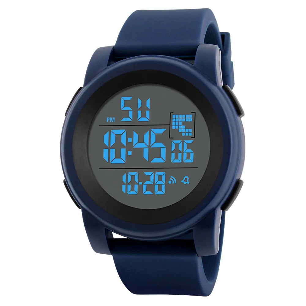 

BOUNABAY Sports Wrist Watch Men's Military Waterproof Watches Fashion Silicone LED Digital Watch Men Wristwatches Clock Male