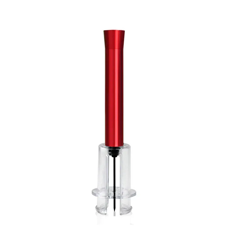 Anpro красное вино открывалка вакуумная винная пробка пробки штопоры с фольга резак давление воздуха открывалка для бутылок вина - Цвет: red metal handle