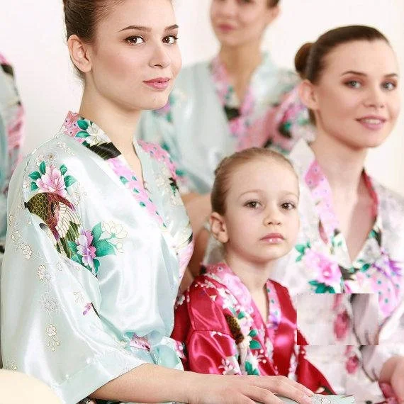 Элегантные свадебные цветочные кимоно для невесты подружки дня рождения
