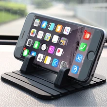 Car Phone Holder Soft Silicone Mobile Phone Mount Stands Bracket Support Gps For iPhone 5 6 6s Plus Samsung Phone Holder