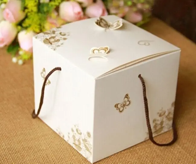 Kraft Cake Box With Handle Kraft Cake Box With Handle