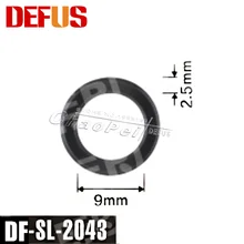 100 шт./лот фабрики defus бренда 9*2.5 мм Инжектор топлива резиновая уплотнительное кольцо Двигатели для автомобиля части для автомобилей услуги комплект df-sl-2043