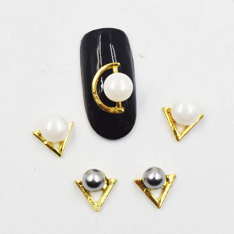 

10psc New Color glitter rhinestones 3D Nail Art Decorations,Alloy Nail Charms,Nails Rhinestones Nail Supplies #742-744