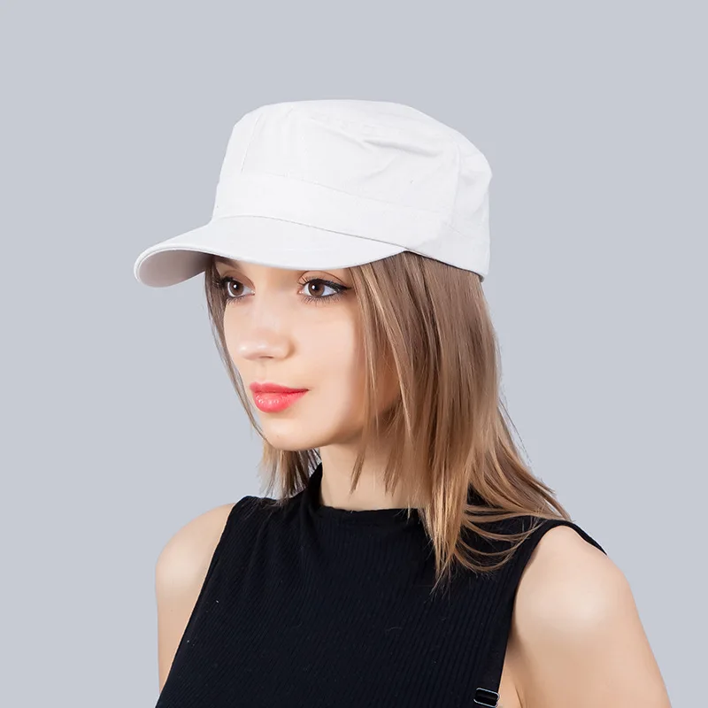 

NEW 2019 Summer Fashion Flat Roof Military Hat Sun Shade Unisex Women Men Bush Hat Baseball Field Cap Snapback Casual Caps