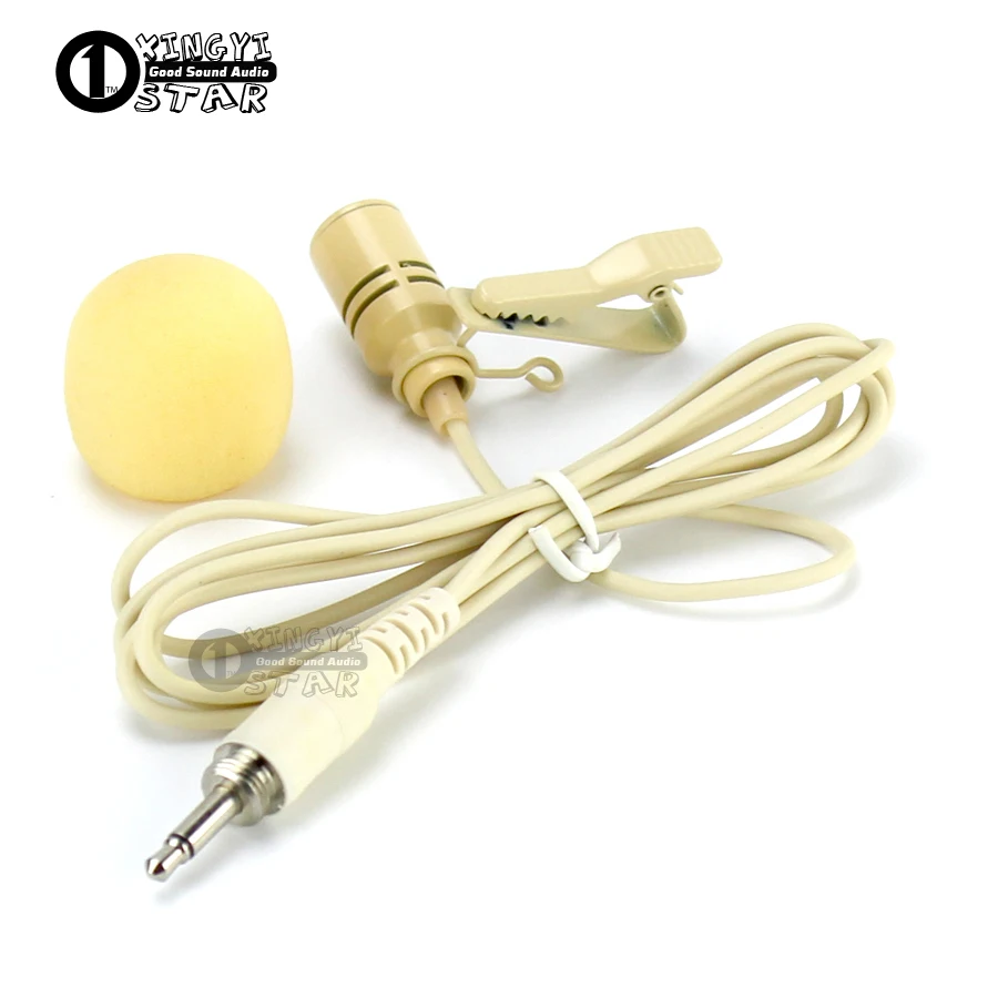 Микрофон с отворотами и петлей бежевый микрофон зажимом 3 5 мм винтовой для