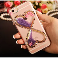 case For Samsung J3 J5 J7 Prime J7 Pro J4 J6 2018 Luxury Rhinestone Flower Diamond Heart Liquid Quicksand soft Phone case cover
