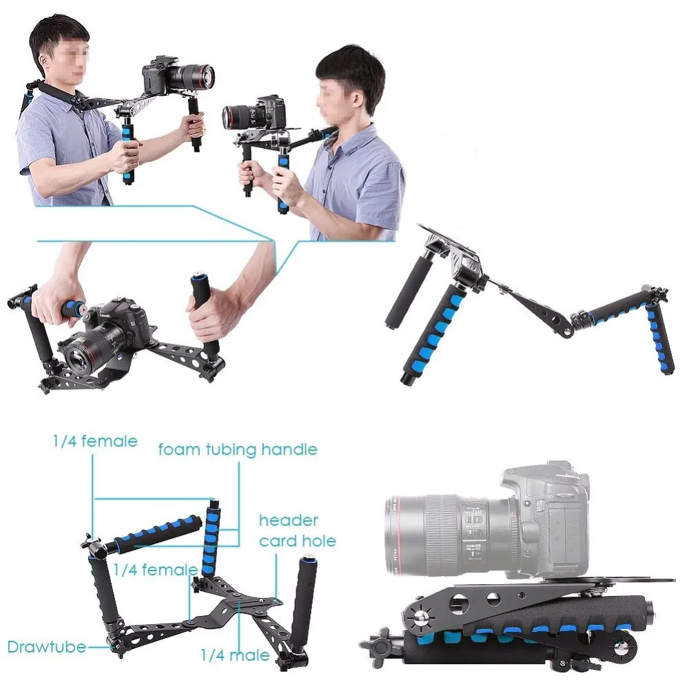 Stabilizers gimbal Foldable DSLR Rig camera stabilizer for Canon Nikon Sony Fujifilm Olympus Digital SLR Cameras and Camcorders  (5)