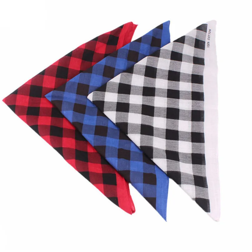 Hiking Scarves Bandana Scarf Square Head Scarf Female Plaid Bandanas Head Wrap Turban Hair Accessories Headband  #4M07 (7)