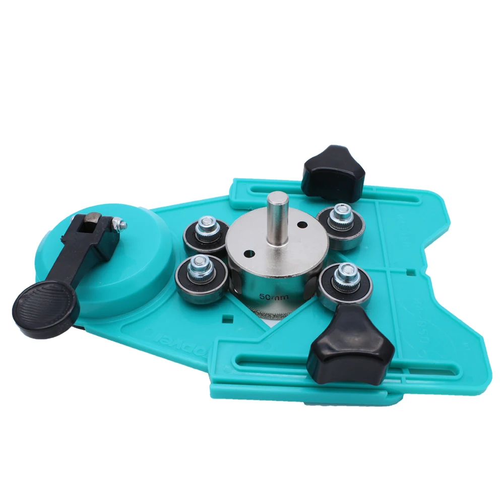 Tile Drill Guide 4 83mm Adjustable Glass Drill Bits Jig Accessories