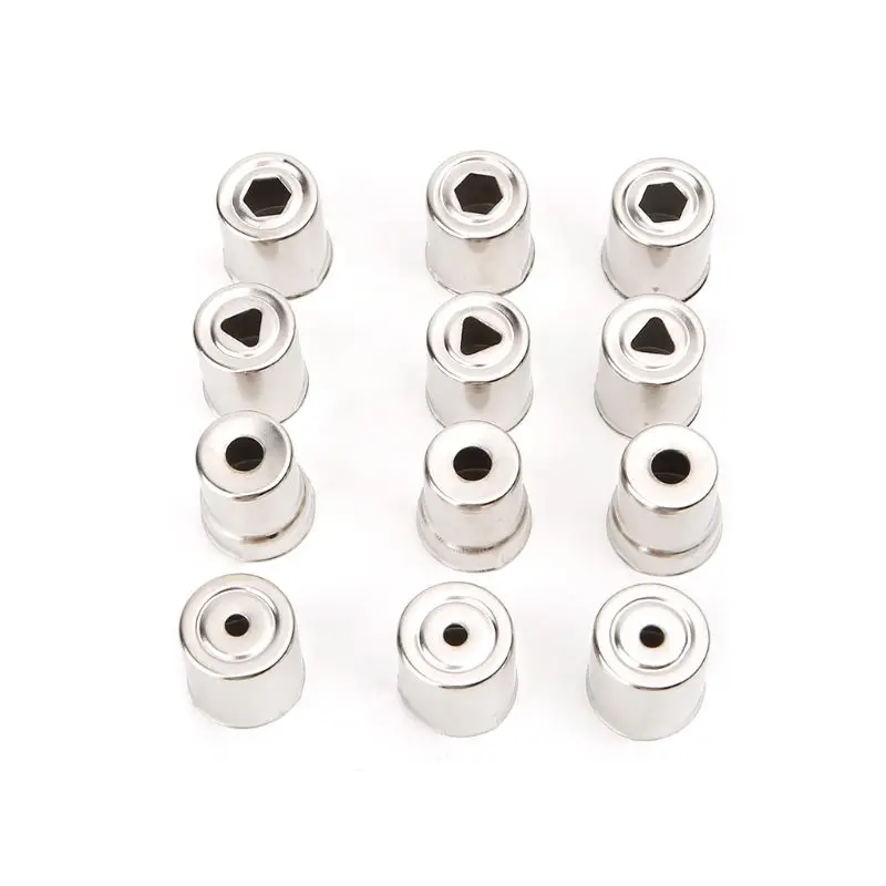 

12pcs Magnetron Steel Caps Microwave Oven Replacement Silver Tone For Galanz Midea Haier