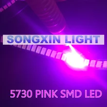 200 шт 5630/5730 SMD/SMT Розовый цвет поверхностного монтажа диоды SMD SMT 5730 чип со светодиодной подсветкой-(1,8~ 3,4 в/) диоды ультра яркий светодиодный