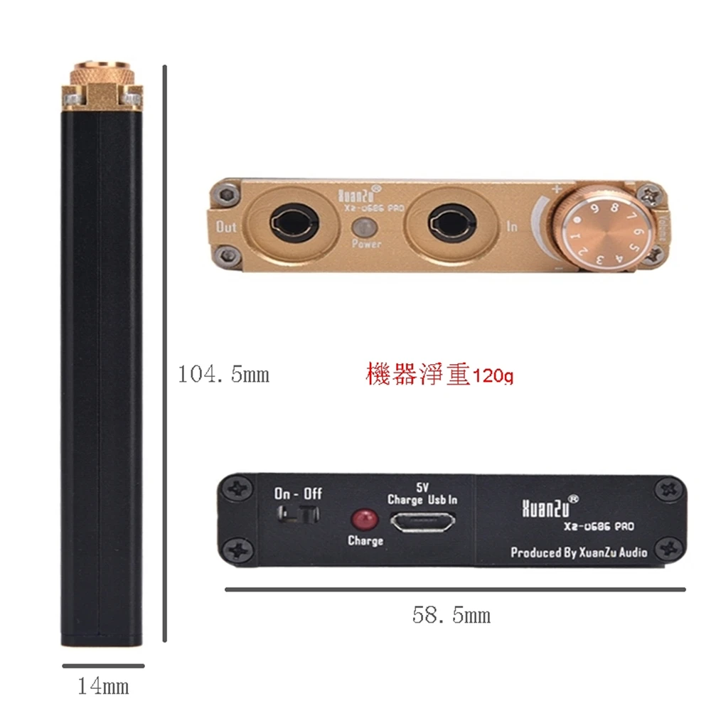 High Performance Portable Headphone Amplifier U606pro Stereo Hifi Mini AMP Headset Amplifiers Delayed Output Replaceable OPA