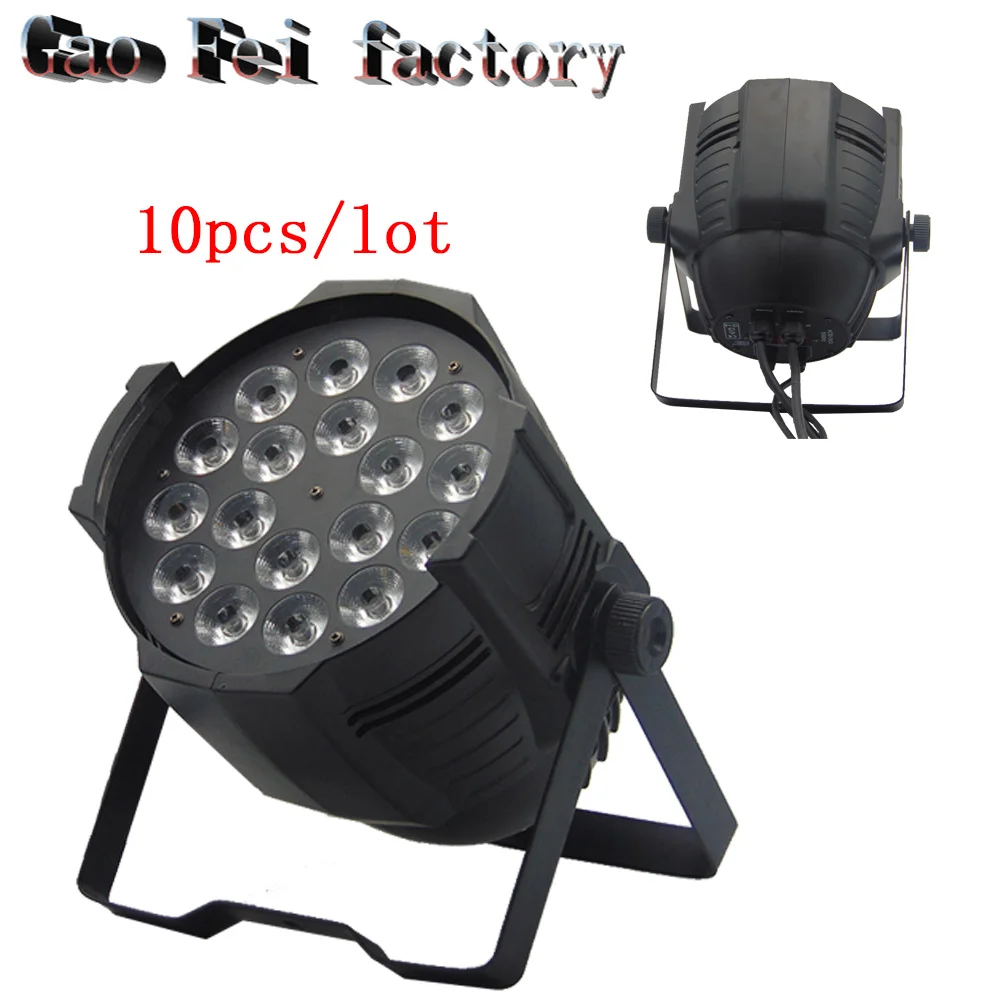 

10pcs/lot LED PAR 18x12w 180watt RGBW 64 Quad Par Light DJ Stage Lighting