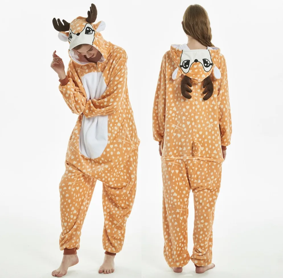 Кигуруми для взрослых фланелевый комбинезон с рисунком жирафа Пижама косплейный костюм с героями мультфильмов, пижамы в виде животных