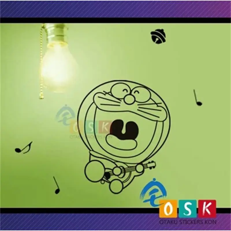 Dora a dream robot doraemon cartoon around the interior lying wall stickers