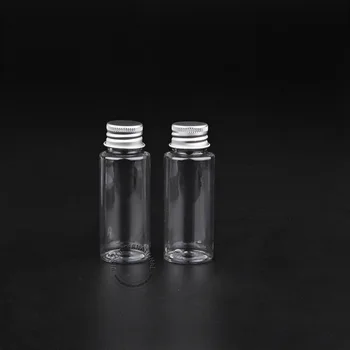 

100 x Wholesale DIY Essential 30ml/30cc Empty Plastic Cosmetic Bottles, 1oz Mini Transparent PET Containers Display Smaple Vial